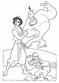 aladdin coloring pages - page 92