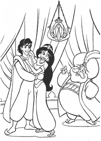 aladdin coloring pages - page 97