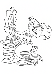 Ariel - the little mermaid coloring pages - page 35