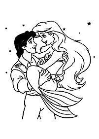Ariel - the little mermaid coloring pages - page 38