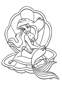 Ariel - the little mermaid coloring pages - page 40