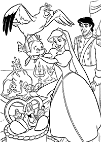 Ariel - the little mermaid coloring pages - page 49