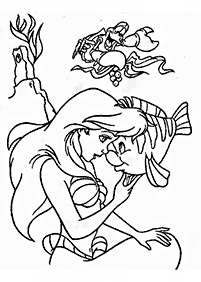 Ariel - the little mermaid coloring pages - page 52