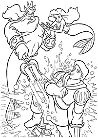 Ariel - the little mermaid coloring pages - page 53