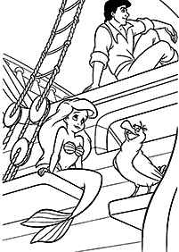 Ariel - the little mermaid coloring pages - page 54