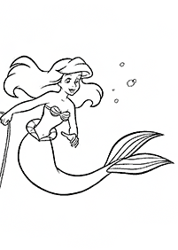 Ariel - the little mermaid coloring pages - page 56