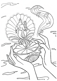 Ariel - the little mermaid coloring pages - page 63