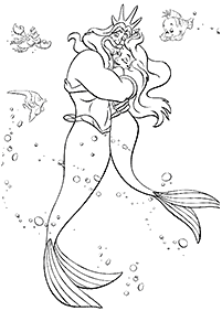 Ariel - the little mermaid coloring pages - page 73
