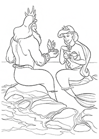 Ariel - the little mermaid coloring pages - page 75