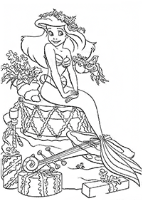 Ariel - the little mermaid coloring pages - page 77