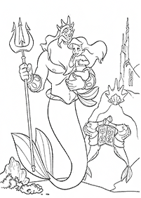 Ariel - the little mermaid coloring pages - page 79
