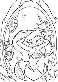 Ariel - the little mermaid coloring pages - page 83