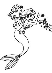 Ariel - the little mermaid coloring pages - page 84