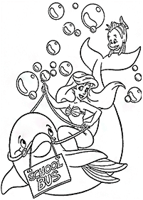 Ariel - the little mermaid coloring pages - page 85
