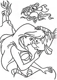 Ariel - the little mermaid coloring pages - page 86