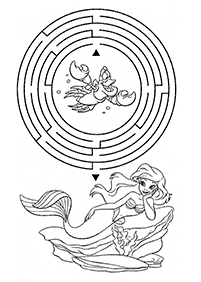 Ariel - the little mermaid coloring pages - page 92