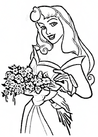 sleeping-beauty (aurora) coloring pages - page 1