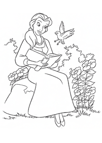 Beauty and the Beast (Belle) coloring pages - page 1