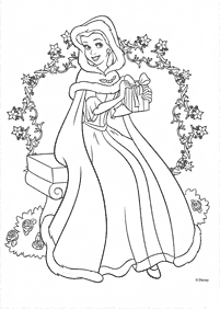 Beauty and the Beast (Belle) coloring pages - page 11