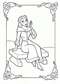 Beauty and the Beast (Belle) coloring pages - page 15