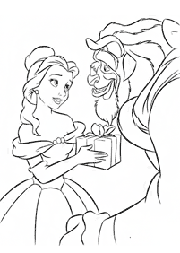 Beauty and the Beast (Belle) coloring pages - page 17