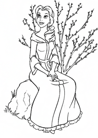 Beauty and the Beast (Belle) coloring pages - Page 20