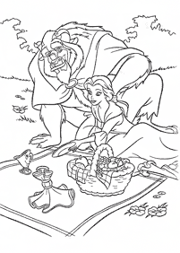 Beauty and the Beast (Belle) coloring pages - Page 21