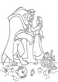 Beauty and the Beast (Belle) coloring pages - Page 22