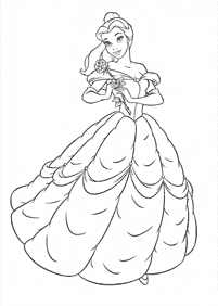 Beauty and the Beast (Belle) coloring pages - Page 23