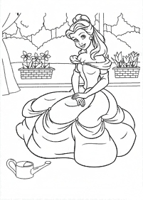 Beauty and the Beast (Belle) coloring pages - Page 27