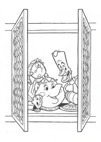 Beauty and the Beast (Belle) coloring pages - Page 29