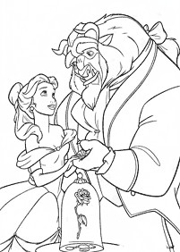 Beauty and the Beast (Belle) coloring pages - page 30