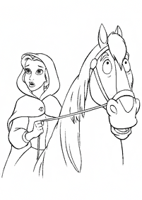 Beauty and the Beast (Belle) coloring pages - page 32