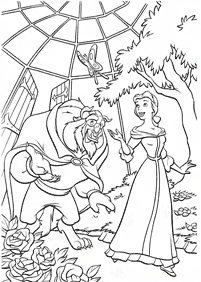 Beauty and the Beast (Belle) coloring pages - page 33