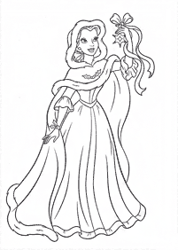 Beauty and the Beast (Belle) coloring pages - page 35