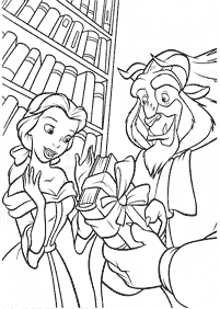 Beauty and the Beast (Belle) coloring pages - page 37
