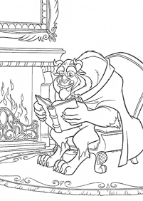 Beauty and the Beast (Belle) coloring pages - page 38