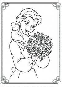 Beauty and the Beast (Belle) coloring pages - page 39