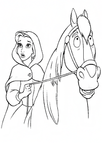 Beauty and the Beast (Belle) coloring pages - page 4