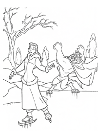Beauty and the Beast (Belle) coloring pages - page 41