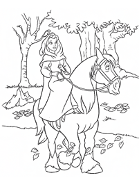 Beauty and the Beast (Belle) coloring pages - page 5