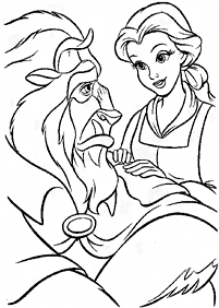 Beauty and the Beast (Belle) coloring pages - page 50