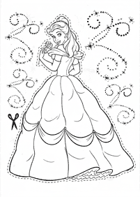 Beauty and the Beast (Belle) coloring pages - page 51