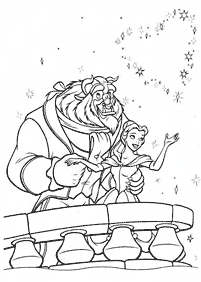 Beauty and the Beast (Belle) coloring pages - page 53