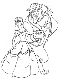 Beauty and the Beast (Belle) coloring pages - page 54