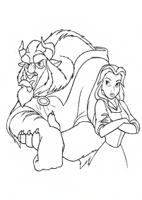 Beauty and the Beast (Belle) coloring pages - page 56