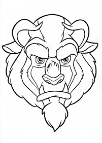 Beauty and the Beast (Belle) coloring pages - page 59