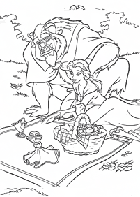 Beauty and the Beast (Belle) coloring pages - page 60