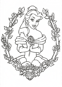 Beauty and the Beast (Belle) coloring pages - page 63