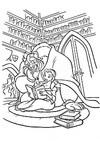 Beauty and the Beast (Belle) coloring pages - page 70